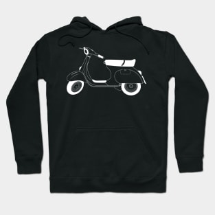 Vespa 125 Primavera White Outline Hoodie